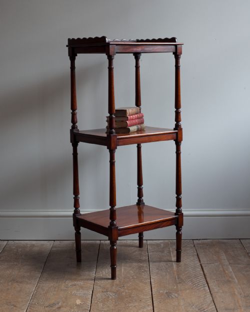 19th century mahogany whatnot - CATEGORY: ANTIQUE FURNITURE - DATED 19TH CENTURY
