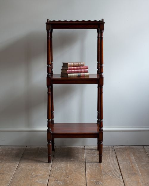 19TH CENTURY MAHOGANY WHATNOT - ADDITIONAL PHOTO 1