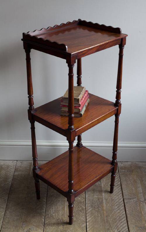 19TH CENTURY MAHOGANY WHATNOT - ADDITIONAL PHOTO 2
