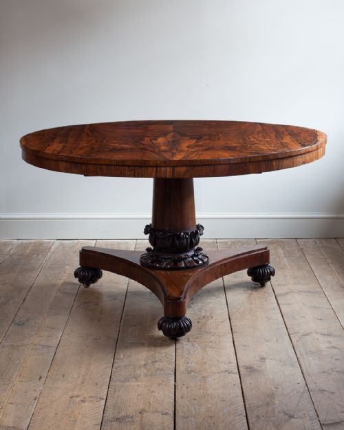 william iv rosewood centre table - CATEGORY: ANTIQUE TABLES - DATED 19TH CENTURY