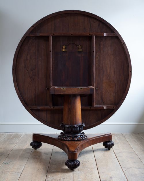WILLIAM IV ROSEWOOD CENTRE TABLE - ADDITIONAL PHOTO 8