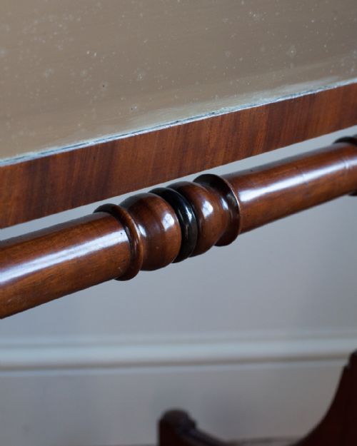 19TH CENTURY MAHOGANY CHEVAL MIRROR - ADDITIONAL PHOTO 6