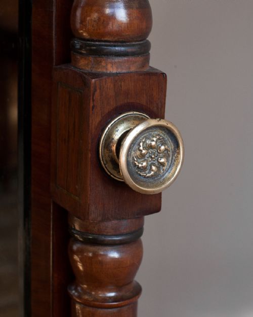 19TH CENTURY MAHOGANY CHEVAL MIRROR - ADDITIONAL PHOTO 7