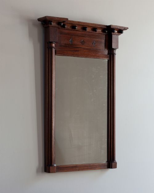 small regency mahogany pier mirror - CATEGORY: ANTIQUE MIRRORS - DATED 19TH CENTURY