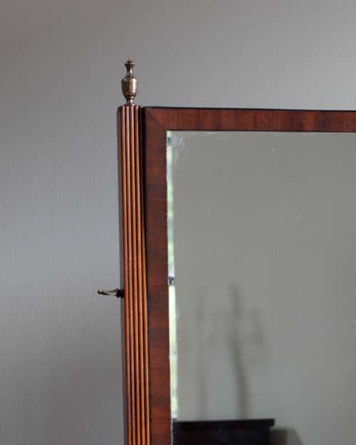 REGENCY MAHOGANY SWING MIRROR - ADDITIONAL PHOTO 1