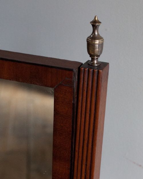REGENCY MAHOGANY SWING MIRROR - ADDITIONAL PHOTO 2