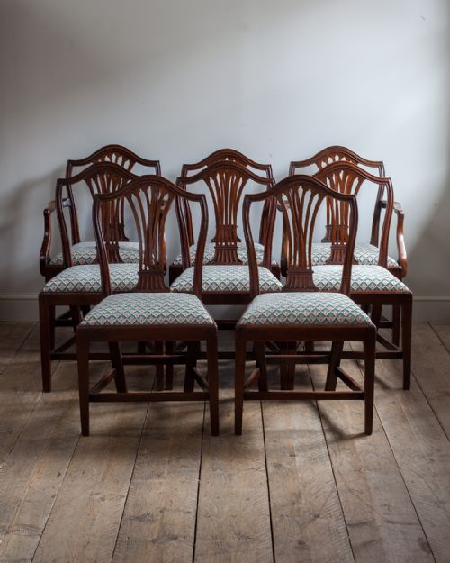 SET OF EIGHT GEORGIAN MAHOGANY DINING CHAIRS - ADDITIONAL PHOTO 1
