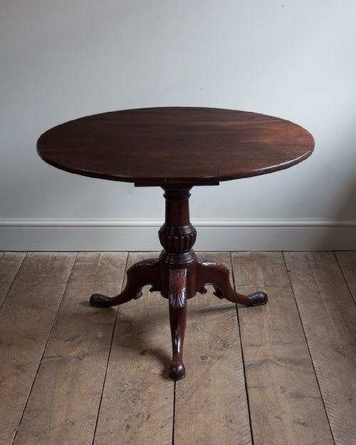 georgian mahogany tripod table - CATEGORY: ANTIQUE TABLES - DATED 18TH CENTURY