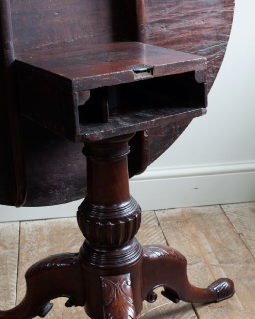 GEORGIAN MAHOGANY TRIPOD TABLE - ADDITIONAL PHOTO 8