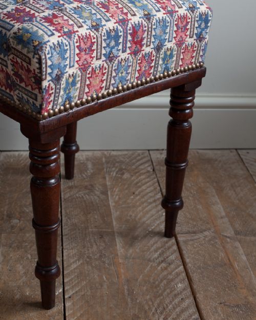 REGENCY MAHOGANY STOOL - ADDITIONAL PHOTO 2