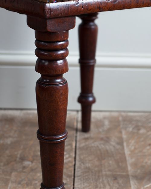 REGENCY MAHOGANY STOOL - ADDITIONAL PHOTO 3