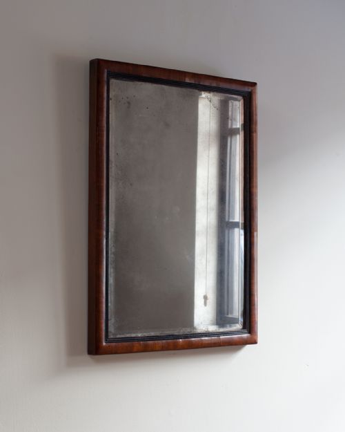 19TH CENTURY MAHOGANY WALL MIRROR - ADDITIONAL PHOTO 1