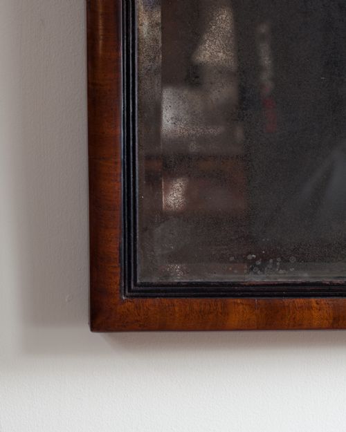 19TH CENTURY MAHOGANY WALL MIRROR - ADDITIONAL PHOTO 2