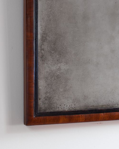 19TH CENTURY MAHOGANY WALL MIRROR - ADDITIONAL PHOTO 3