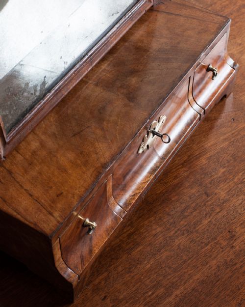 GEORGE III WALNUT TOILET MIRROR - ADDITIONAL PHOTO 3
