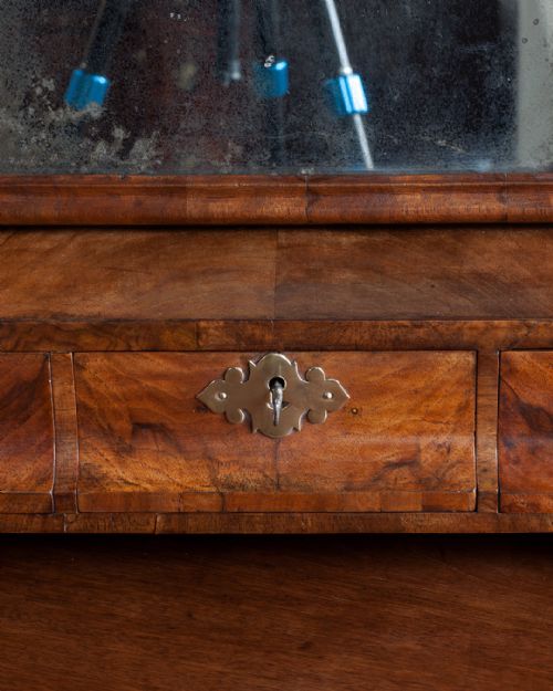 GEORGE III WALNUT TOILET MIRROR - ADDITIONAL PHOTO 4