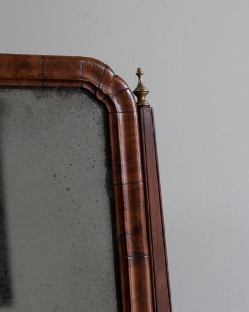 GEORGE III WALNUT TOILET MIRROR - ADDITIONAL PHOTO 5