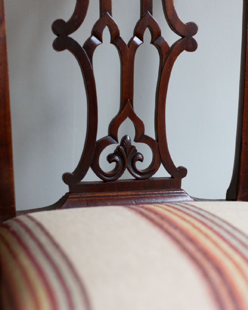 PAIR OF CHIPPENDALE PERIOD MAHOGANY SIDE CHAIRS - ADDITIONAL PHOTO 6