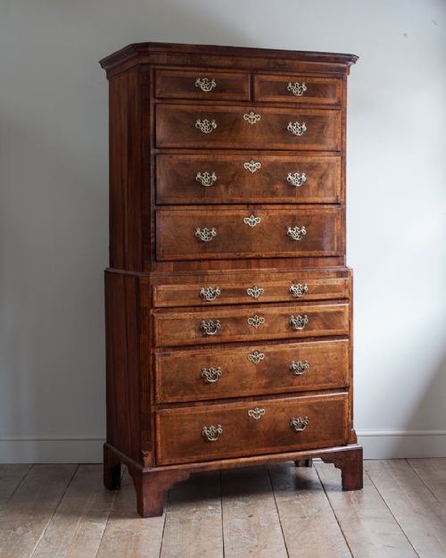 george iii walnut tallboy - CATEGORY: ANTIQUE CHEST OF DRAWERS - DATED 18TH CENTURY
