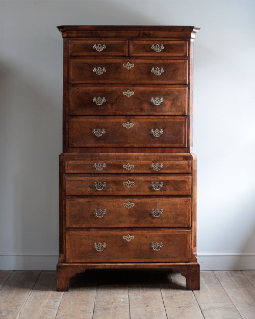 GEORGE III WALNUT TALLBOY - ADDITIONAL PHOTO 1