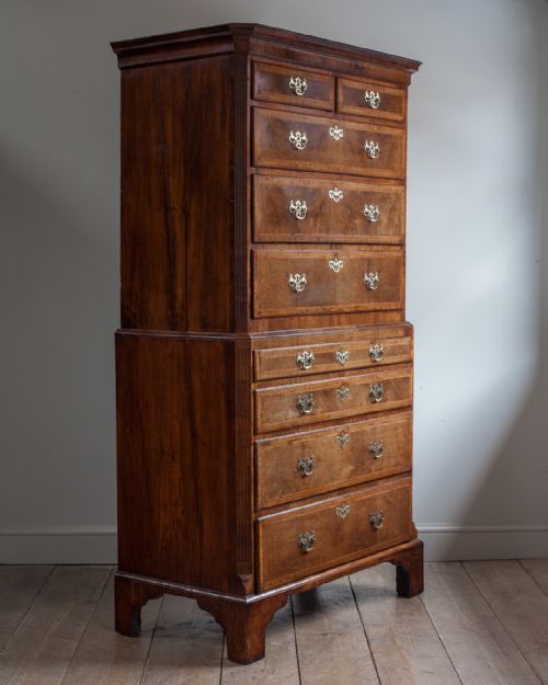 GEORGE III WALNUT TALLBOY - ADDITIONAL PHOTO 2
