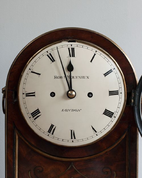 FINE QUALITY REGENCY MAHOGANY BRACKET CLOCK BY ROBERT MOLYNEUX - ADDITIONAL PHOTO 2