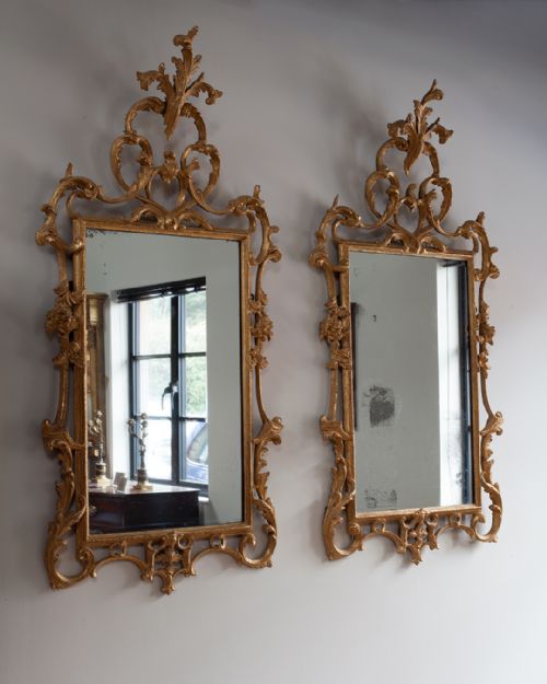 CHIPPENDALE PERIOD GILTWOOD ROCOCO MIRRORS - ADDITIONAL PHOTO 1