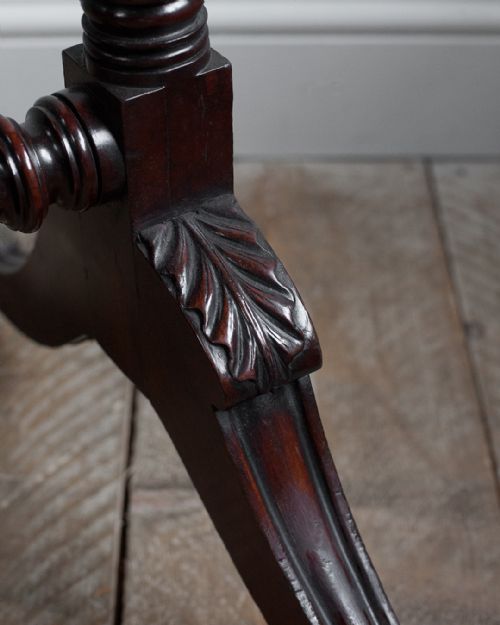 REGENCY MAHOGANY CHEVAL MIRROR - ADDITIONAL PHOTO 5
