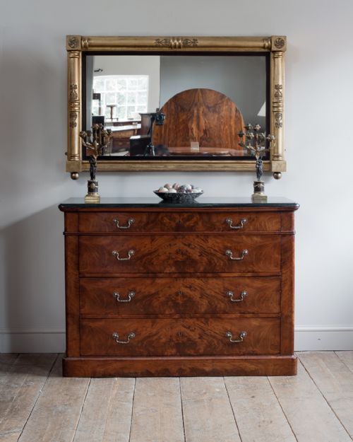 FRENCH 19TH CENTURY MAHOGANY COMMODE - ADDITIONAL PHOTO 1