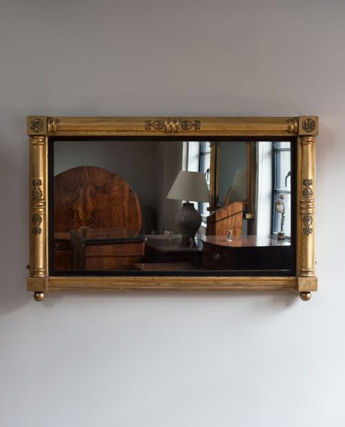 william iv gilt overmantel mirror - CATEGORY: ANTIQUE MIRRORS - DATED 19TH CENTURY