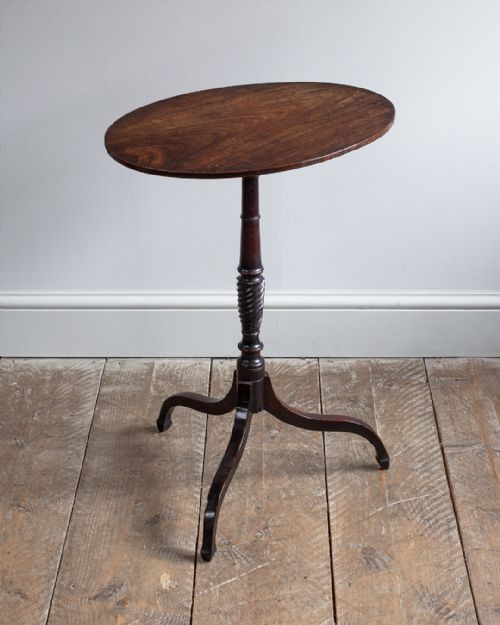 regency mahogany oval tripod table - CATEGORY: ANTIQUE TABLES - DATED 19TH CENTURY