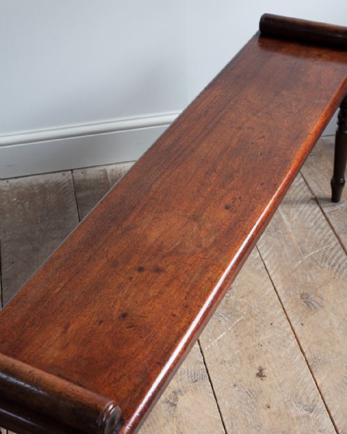 REGENCY MAHOGANY HALL BENCH - ADDITIONAL PHOTO 3