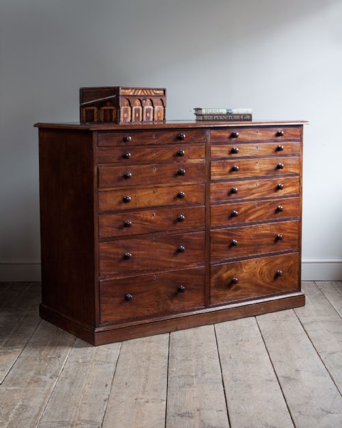 SUPERB 19TH CENTURY MAHOGANY COLLECTOR'S CABINET - ADDITIONAL PHOTO 1