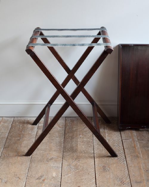 GEORGIAN MAHOGANY BUTLERS TRAY ON STAND - ADDITIONAL PHOTO 4