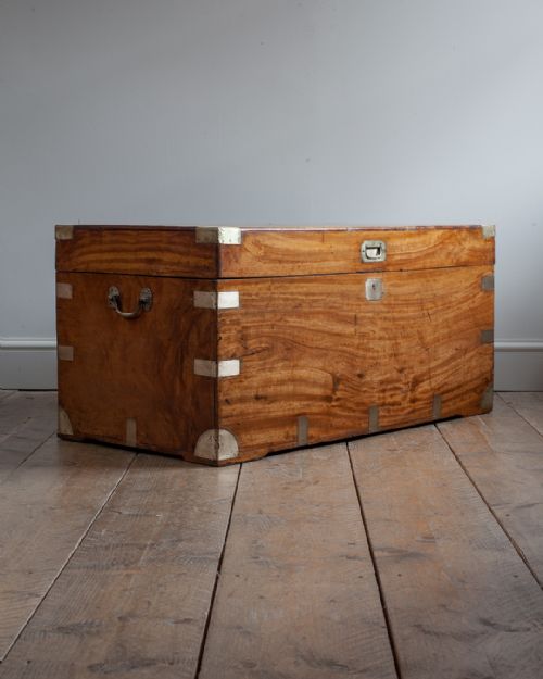 19th century brass bound camphor wood chest - CATEGORY: ANTIQUE CHESTS - DATED 19TH CENTURY