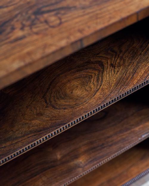 REGENCY ROSEWOOD DWARF OPEN BOOKCASE - ADDITIONAL PHOTO 7