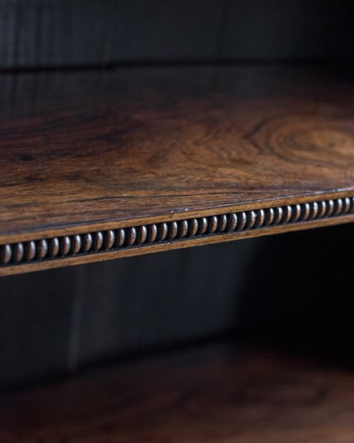REGENCY ROSEWOOD DWARF OPEN BOOKCASE - ADDITIONAL PHOTO 8