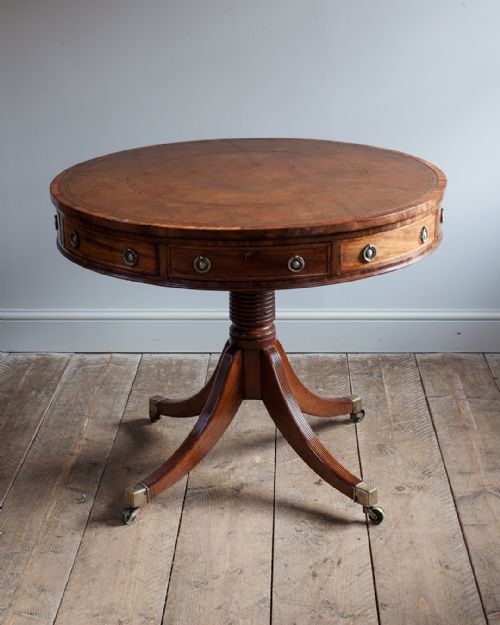 GEORGE III MAHOGANY DRUM TABLE - ADDITIONAL PHOTO 1