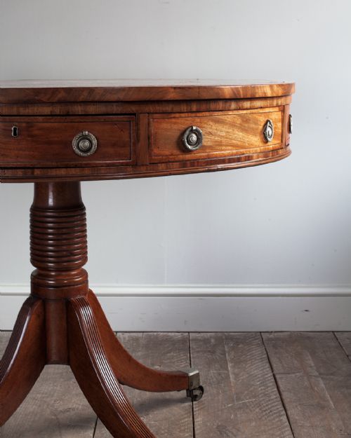 GEORGE III MAHOGANY DRUM TABLE - ADDITIONAL PHOTO 5