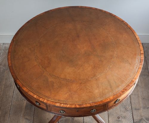 GEORGE III MAHOGANY DRUM TABLE - ADDITIONAL PHOTO 8