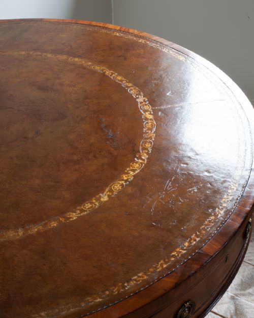 GEORGE III MAHOGANY DRUM TABLE - ADDITIONAL PHOTO 9