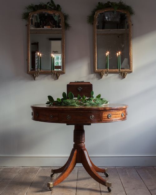 GEORGE III MAHOGANY DRUM TABLE - ADDITIONAL PHOTO 10