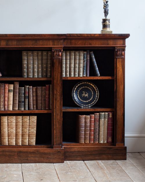 WILLIAM IV ROSEWOOD BREAKFRONT BOOKCASE - ADDITIONAL PHOTO 2