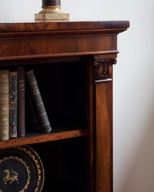 WILLIAM IV ROSEWOOD BREAKFRONT BOOKCASE - ADDITIONAL PHOTO 3