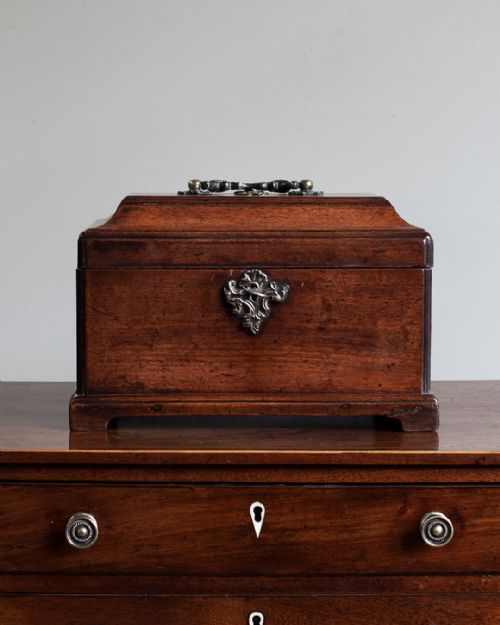 GEORGE III MAHOGANY TEA CADDY - ADDITIONAL PHOTO 1