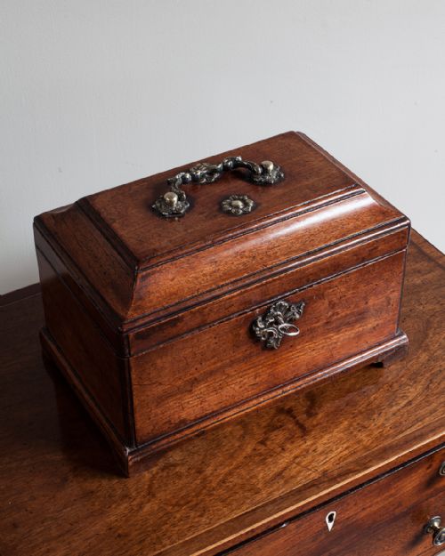 GEORGE III MAHOGANY TEA CADDY - ADDITIONAL PHOTO 2