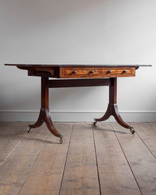 REGENCY MAHOGANY SOFA TABLE - ADDITIONAL PHOTO 1