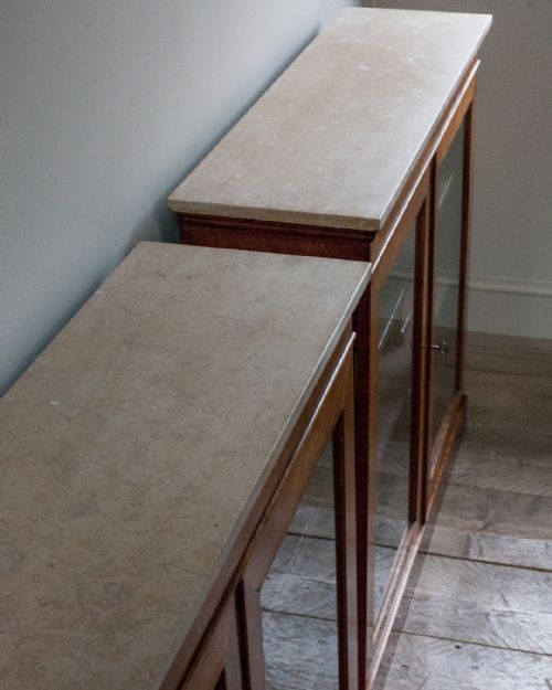 PAIR OF 19TH CENTURY BIRDS EYE MAPLE SIDE CABINETS - ADDITIONAL PHOTO 3