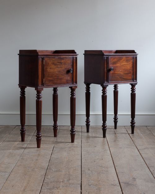 pair of fine quality regency nightstands - CATEGORY: ANTIQUE CUPBOARDS - DATED 19TH CENTURY