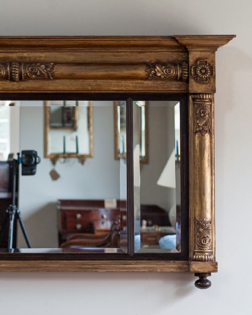 BEAUTIFUL LATE REGENCY GILT OVERMANTEL MIRROR - ADDITIONAL PHOTO 2